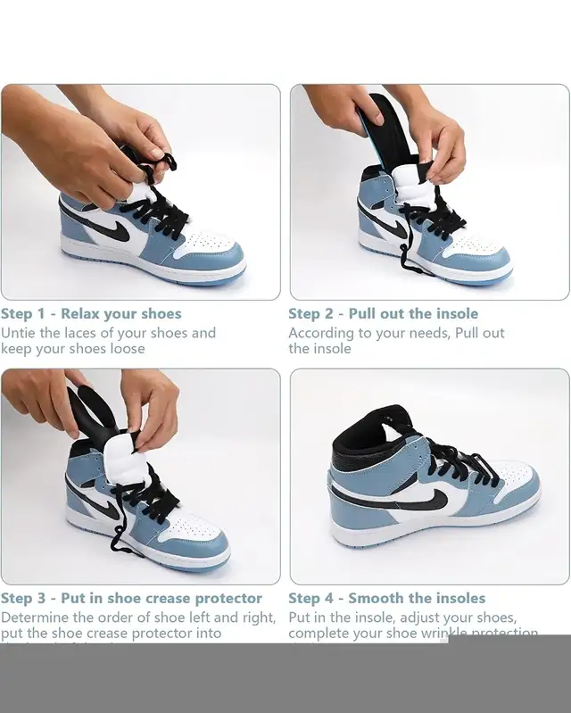 4 Pairs Shoe Crease Protector, Crease Guard Size L (7"-12") in Men's Shoes in Oakville / Halton Region - Image 4