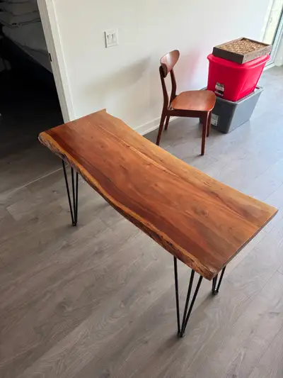 Solid Acacia Wood Console Table, View more