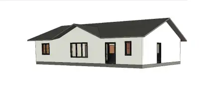 Rtm house in building process, Designed for a crowl space 30' x 50' 1500sq.ft 3 bedrooms, 2 bathroom...