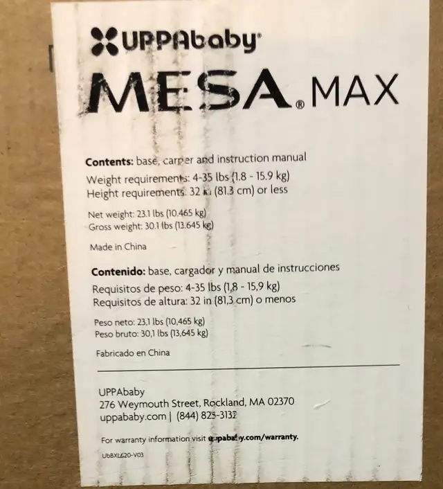 Uppababy Mesa Max Infant Car Seat – Gregory (Blue Mélange) in Strollers, Carriers & Car Seats in City of Toronto - Image 10