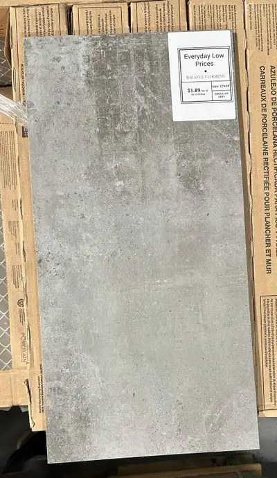 ON SALE $1.89 PER SQFT 12X24 HM05 ELITE GREY, View more