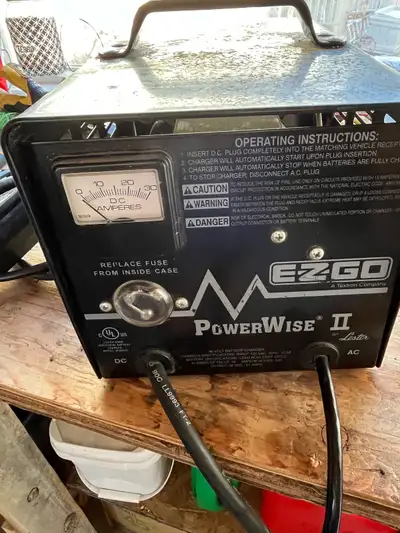 EzGo 2 prong golf cart battery charger.