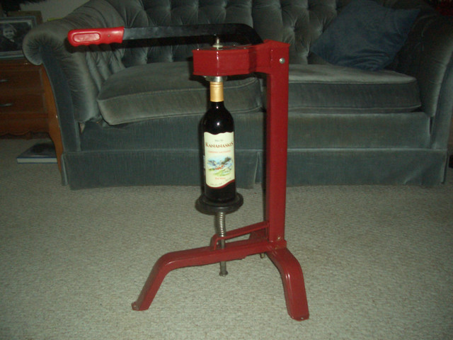 Wine Bottle Corker - Floor Model in Hobbies & Crafts in Edmonton