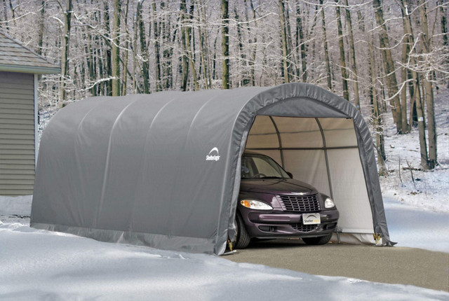 ShelterLogic Garage-in-a-Box® Round Auto Shelter, Truck/SUV Mode in Outdoor Tools & Storage in Calgary