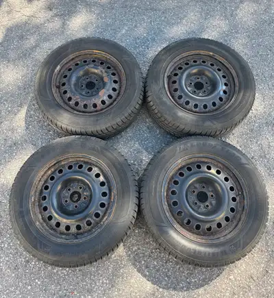 245/60/18 Goodyear Wintercommand tires with 90% (11/32) tread left, no repairs or damage. Off a 2023...