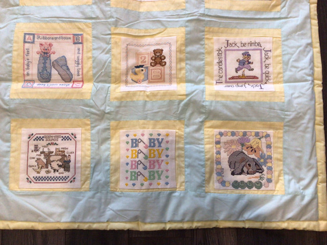 NEEDLEPOINT BABY QUILT  **** NEW -AMAZING DETAIL in Other in Muskoka - Image 2