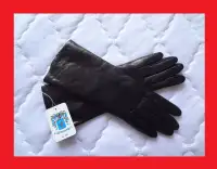 ** NEW ** Portolano Woman Leather Gloves with cashmere 7.5