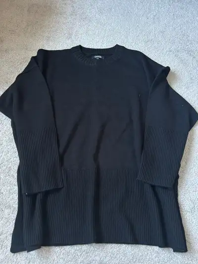 Womans George Oversized Side Slit Sweater - 2XL, View more