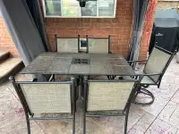 Outdoor Patio Dinning Set with 5 Chairs