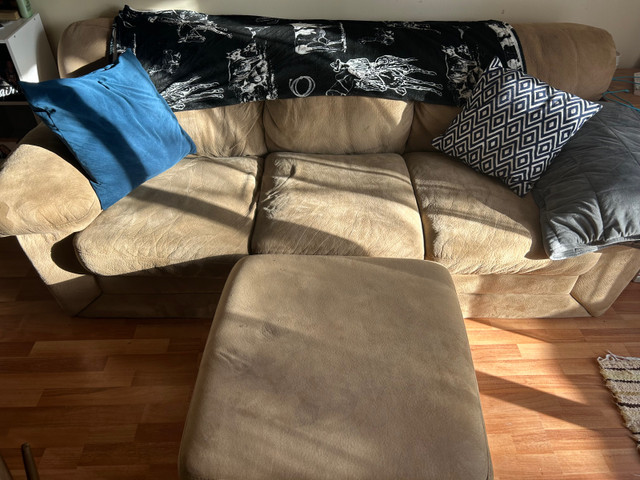 Couch and ottoman in Couches & Futons in Red Deer