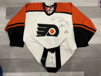 Rick MacLeish Philidelphia Flyers Autographed Vintage CCM Jersey