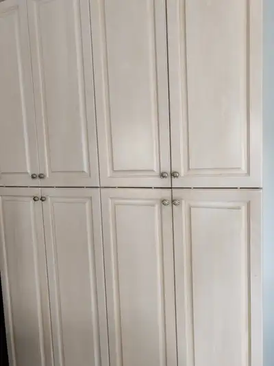 Home renovation. Kitchen cabinets and center island for sale. Maple wood doors. All in good conditio...