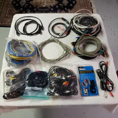 Various Cables (Lan, Coaxial, Telephone, Monster, AV), View more