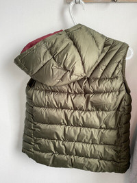 Boys hooded puffer vest - size 11-12