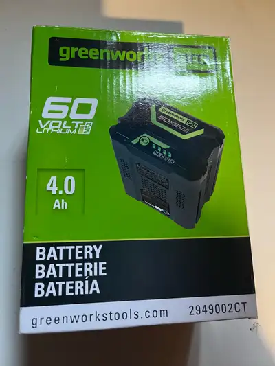 Greenworks pro 60v battery, View more