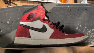Authentic Vintage Nike Air Jordan 1 Red/White/Black Skateboard S, View more
