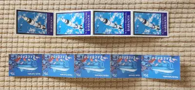 Barbados Stamps 5 X 70 c 4 X 45 c