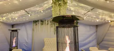 Tents, tables, chairs, heaters, flooring, cutlery for rent!!, View more