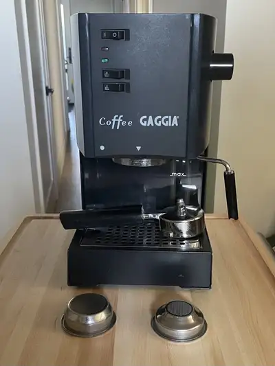 LAST REDUCTION! Coffee Gaggia espresso machine, knock box, etc, View more