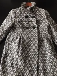 Manteau pour jeune fille motifs noir et blanc  Steve Madden