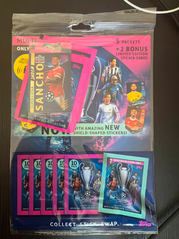Topps Champions League, Football Stickers 2021/22 Multipack in Arts & Collectibles in Ottawa