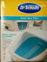 Dr. SCHOLL'S *** FOOT SPA PLUS *** with ORINGIAL BOX