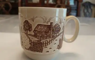 Ensemble de 3 tasses à café anglaise antique // Set of 3 vintage antique English mugs, Fabriquer en...
