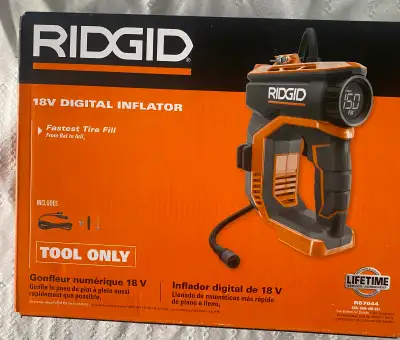 NEW Rigid 18 V Digital Inflator, View more