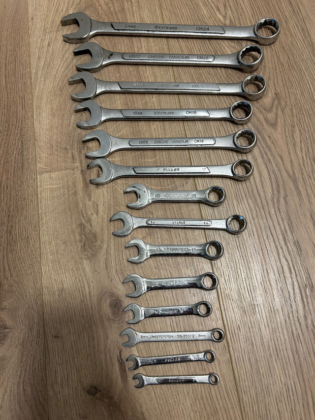 14 piece Wrench Set Husky and Westward 6mm to 24mm in Hand Tools in Edmonton