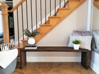 Extra Long - Solid Wood Entryway / Seating Bench (customizable)