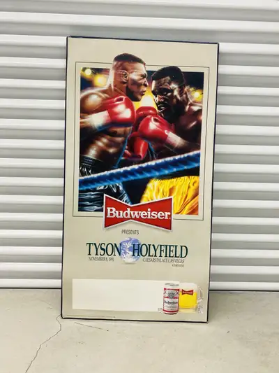 Up for sale is a rare and officially licensed Budweiser promotional poster featuring the highly-anti...