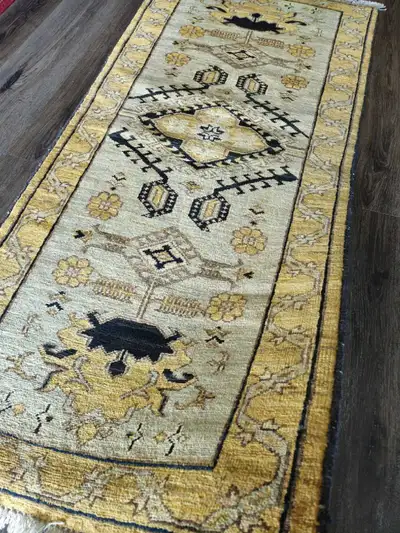 Chobi Afghan Runner Rug Wool Rug Handmade, View more