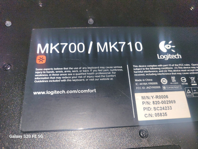 Logitec  MK700 Wireless keyboard in Mice, Keyboards & Webcams in Lethbridge - Image 2