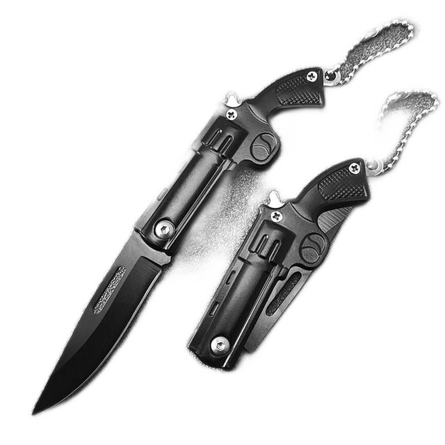 Collectable Mini Gun Shape Folding Knife Stainless Steel in Arts & Collectibles in Cornwall - Image 3