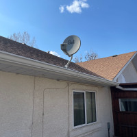 Bell satellite receiver and dish