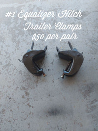 Trailer hitch clamps