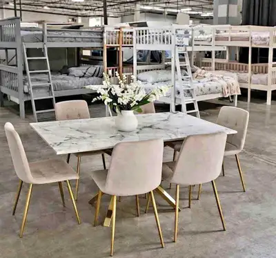 Marble Top Dining Set — 6 Seater, View more