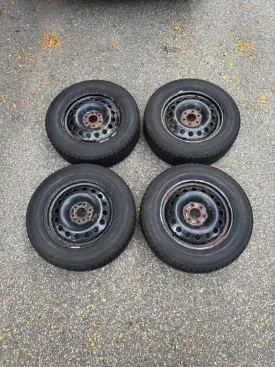 Set of tires in good condition with steel rims. 6-115 bolt pattern. Should fit Pontiac Montana and C...