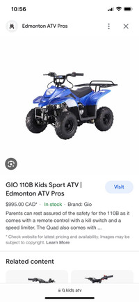 lOOking for kids ATV 