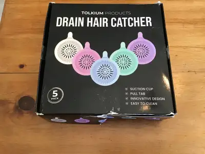 DRAIN HAIR CATCHERS -  5 pack -  BRAND NEW, View more