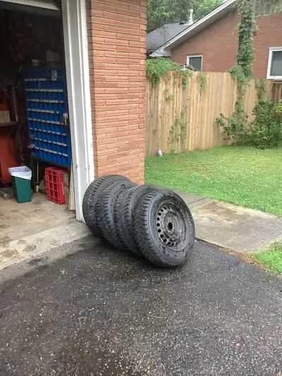 I have for sale 4 195/65/ R15 Tyres on Rims. One Thread is different. Looking for $60.00. O.B.O. Ple...