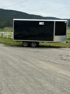 18 foot, dual 3500 lbs. axels. Bearings, crank jack, tires and rims replaced last fall less than 200...