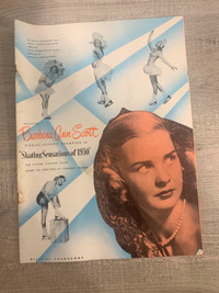 Vintage Magazine - Brochure, Barbara Ann Scott Skater