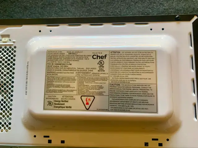 MASTER Chef EM720CL7 Microwave — $55603219763921561605