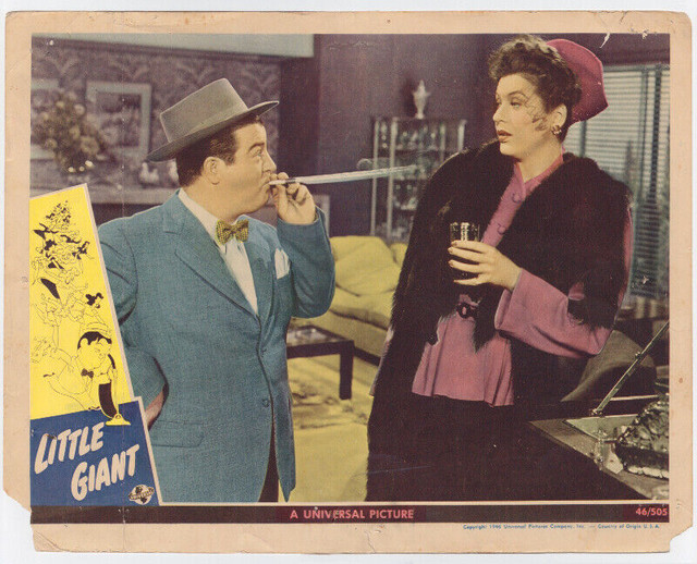 SCARCE 1946 LOU COSTELLO LITTLE GIANT MOVIE POSTER LOBBY CARD in Arts & Collectibles in Bedford