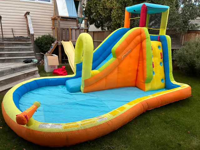 Banzai Water Party Slide Bouncy Castle