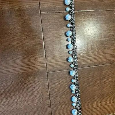 Silver and Pearl Necklace, View more