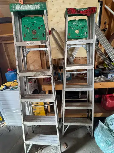 Featherlite fiberglass ladders ($75 each) , View more