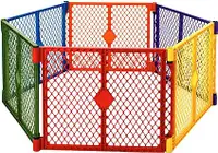 Superyard Colorplay Indoor/Outdoor 6-Panel fence Baby Play Yard