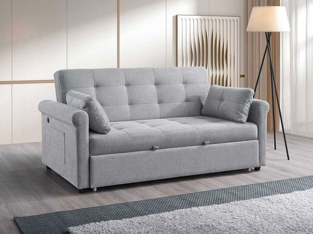 Grey Sofa Bed Cash On Delivery.  in Couches & Futons in Markham / York Region - Image 2